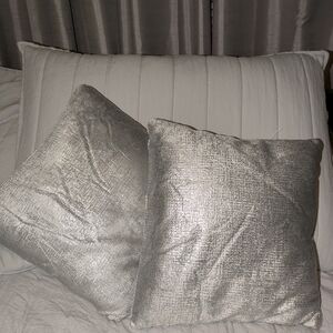Target Silver Holiday Pillows Set Of 2